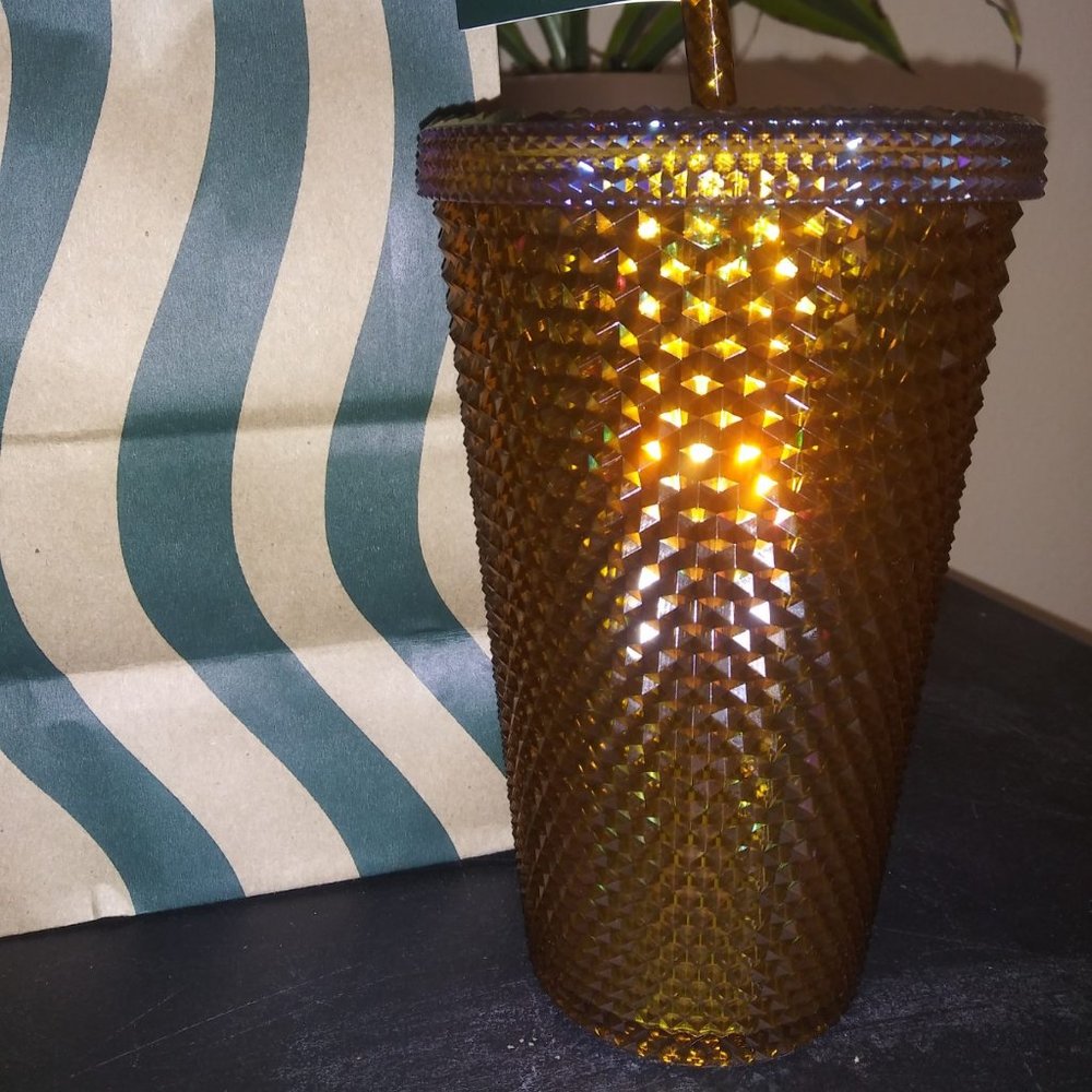 Starbucks Gold Studded 50th Anniversary Tumbler